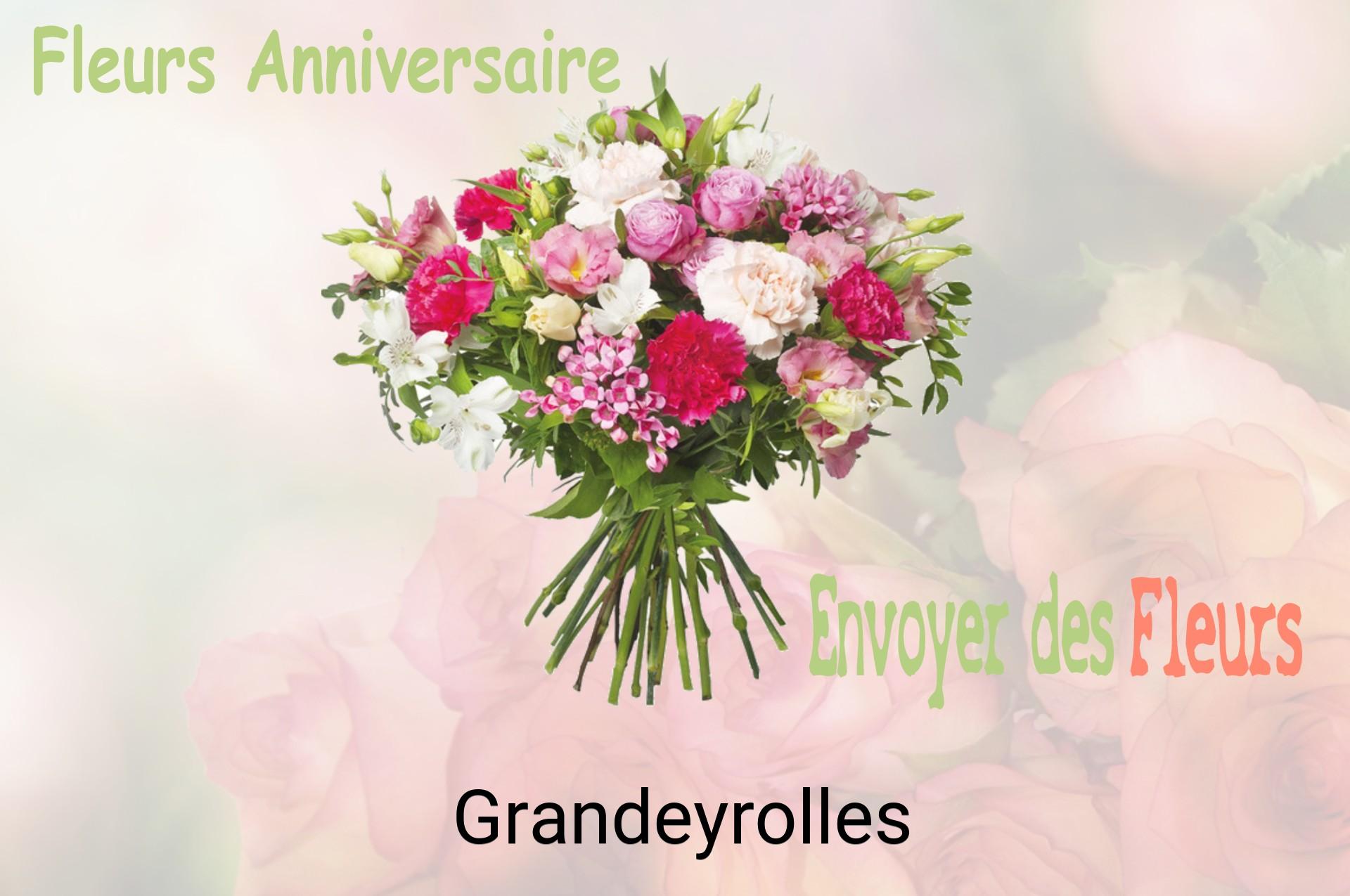 Bouquet de fleurs d’anniversaire livré à Grandeyrolles